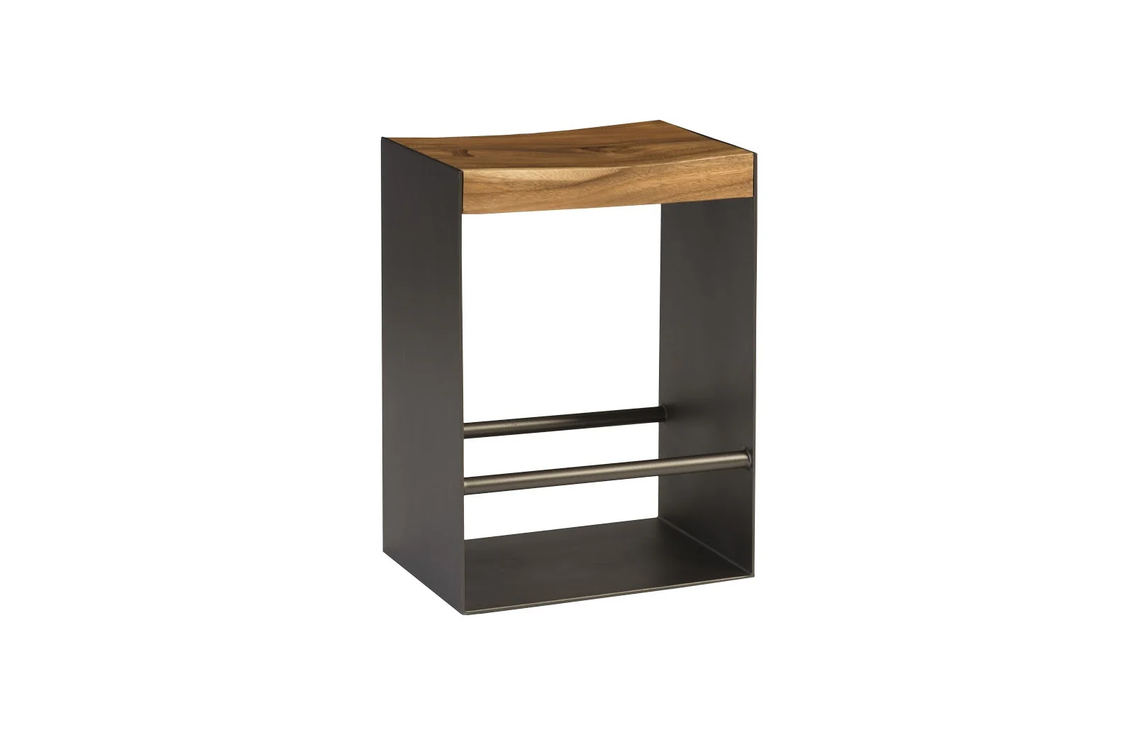 Phillips Collection Iron Frame Counter Stool, Natural