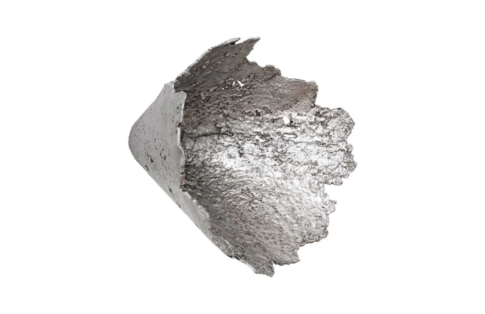 Phillips Collection Jagged Splash Bowl Wall Art, Silver Leaf