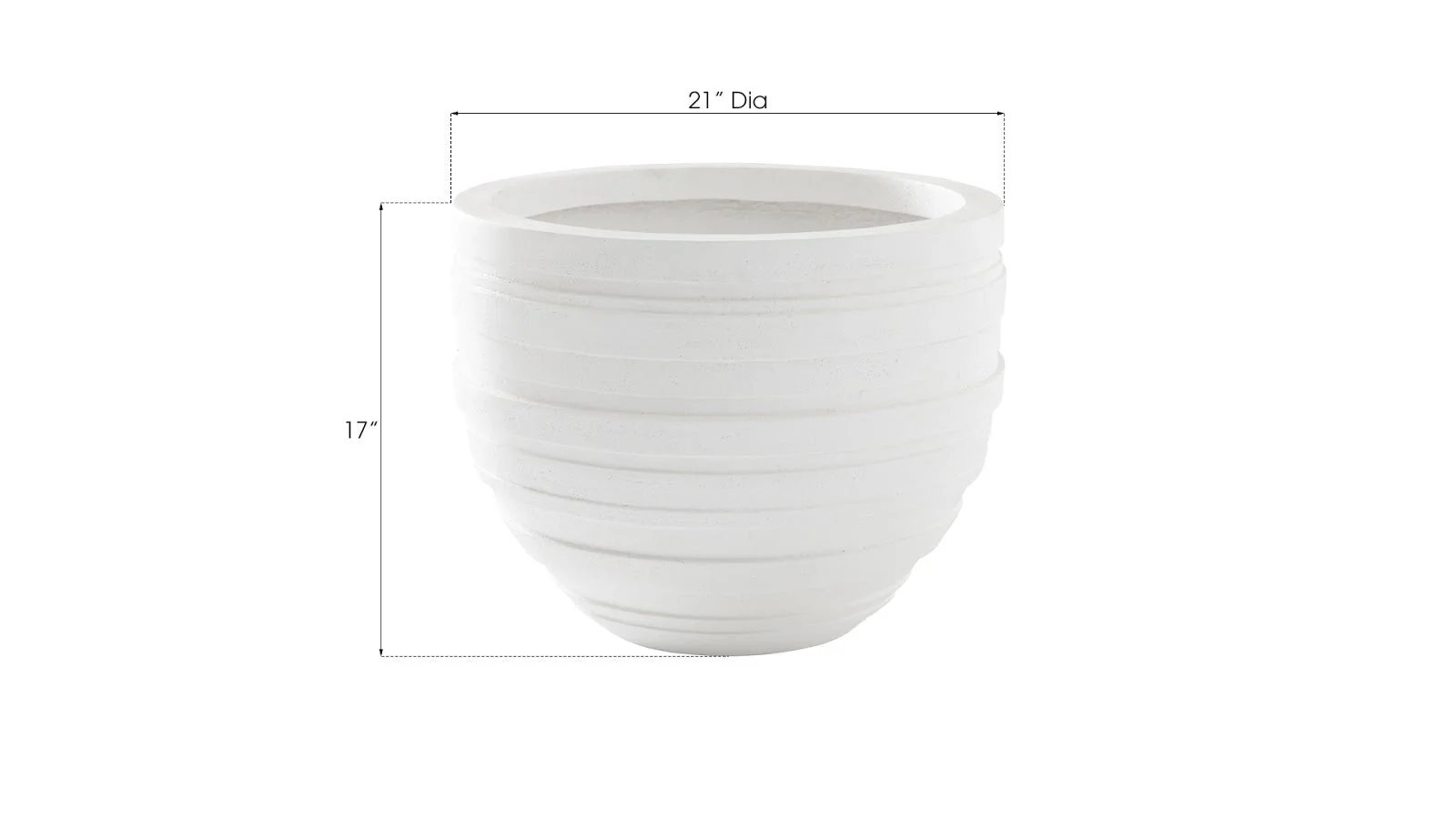 Phillips Collection June Planter, White, XS - Image 4