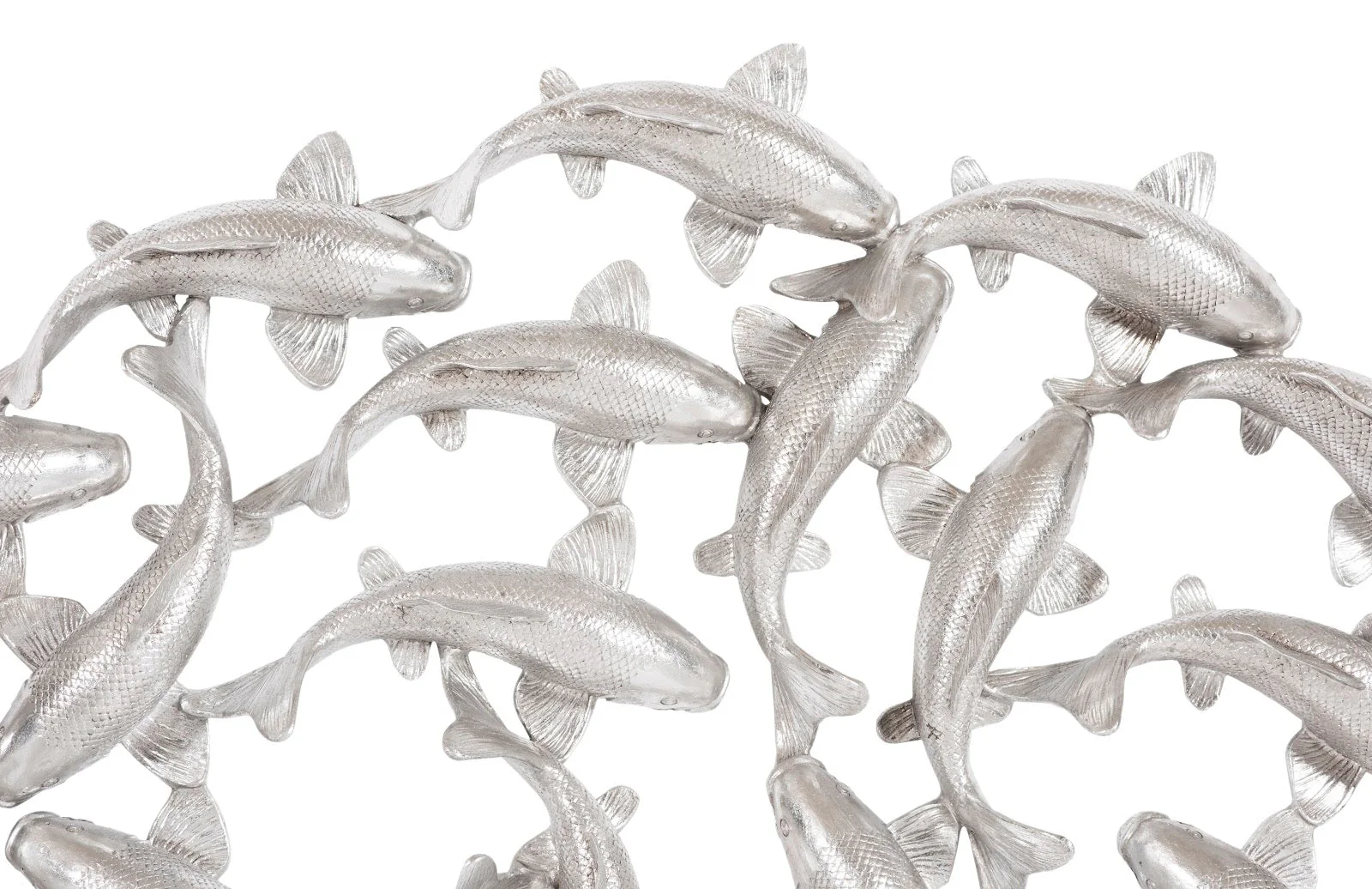 Phillips Collection Koi Wall Art, Silver Leaf - Image 3