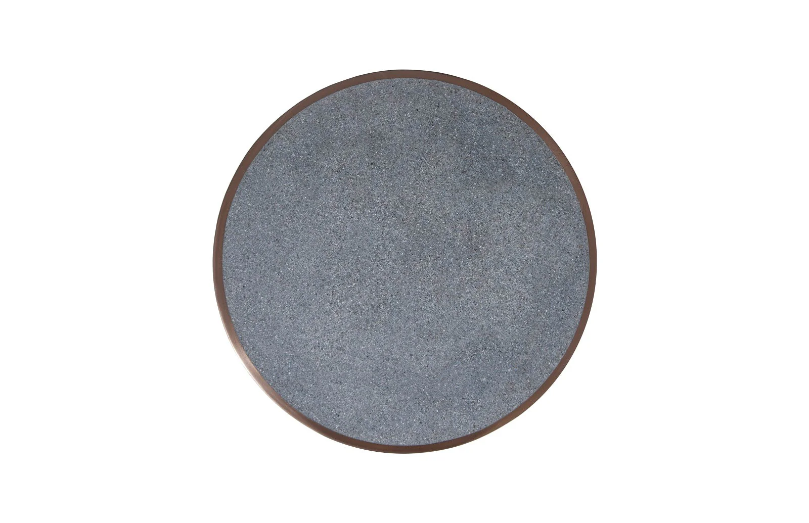 Phillips Collection Kono Side Table, Resin, Bronze Finish, Concrete Composite Top - Image 2