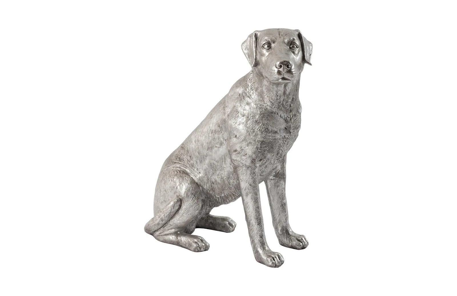 Phillips Collection Labrador Dog, Sitting, Silver Leaf