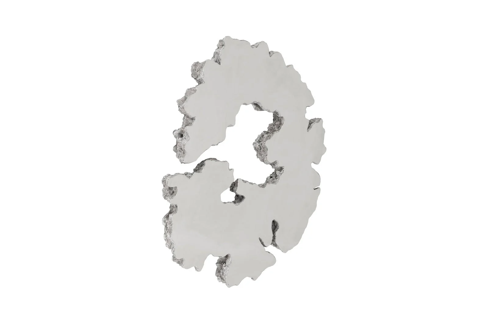 Phillips Collection Lava Slice Wall Art, Resin, Stainless Steel, LG - CLOSEOUT