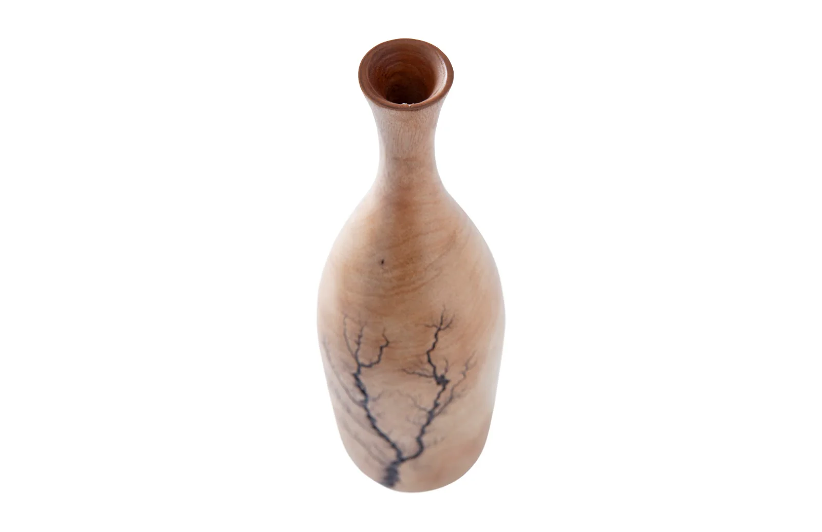 Phillips Collection Lightning Bottle, Mango Wood, Curved Neck - Image 5