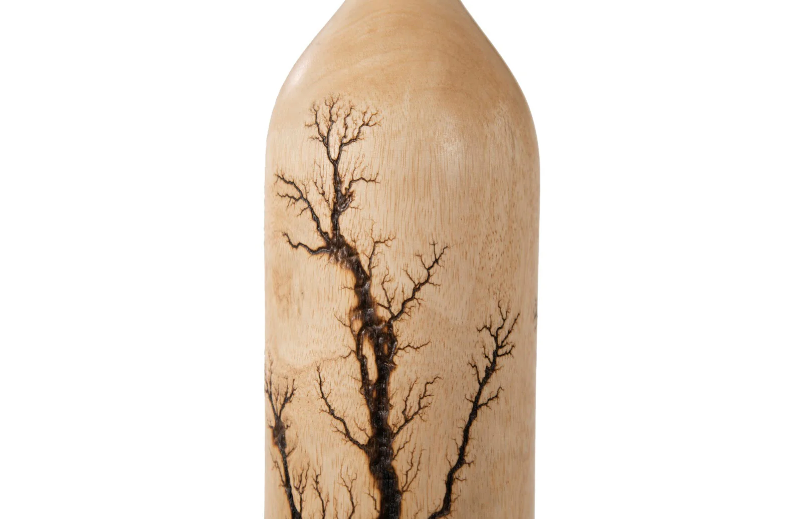 Phillips Collection Lightning Bottle, Mango Wood, Long Neck - Image 5