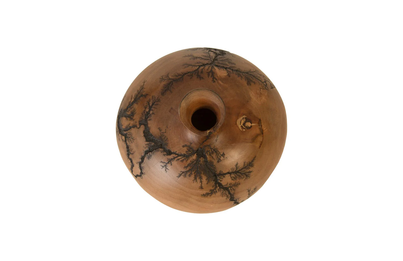 Phillips Collection Lightning Vase, Mango Wood, Short - Image 2