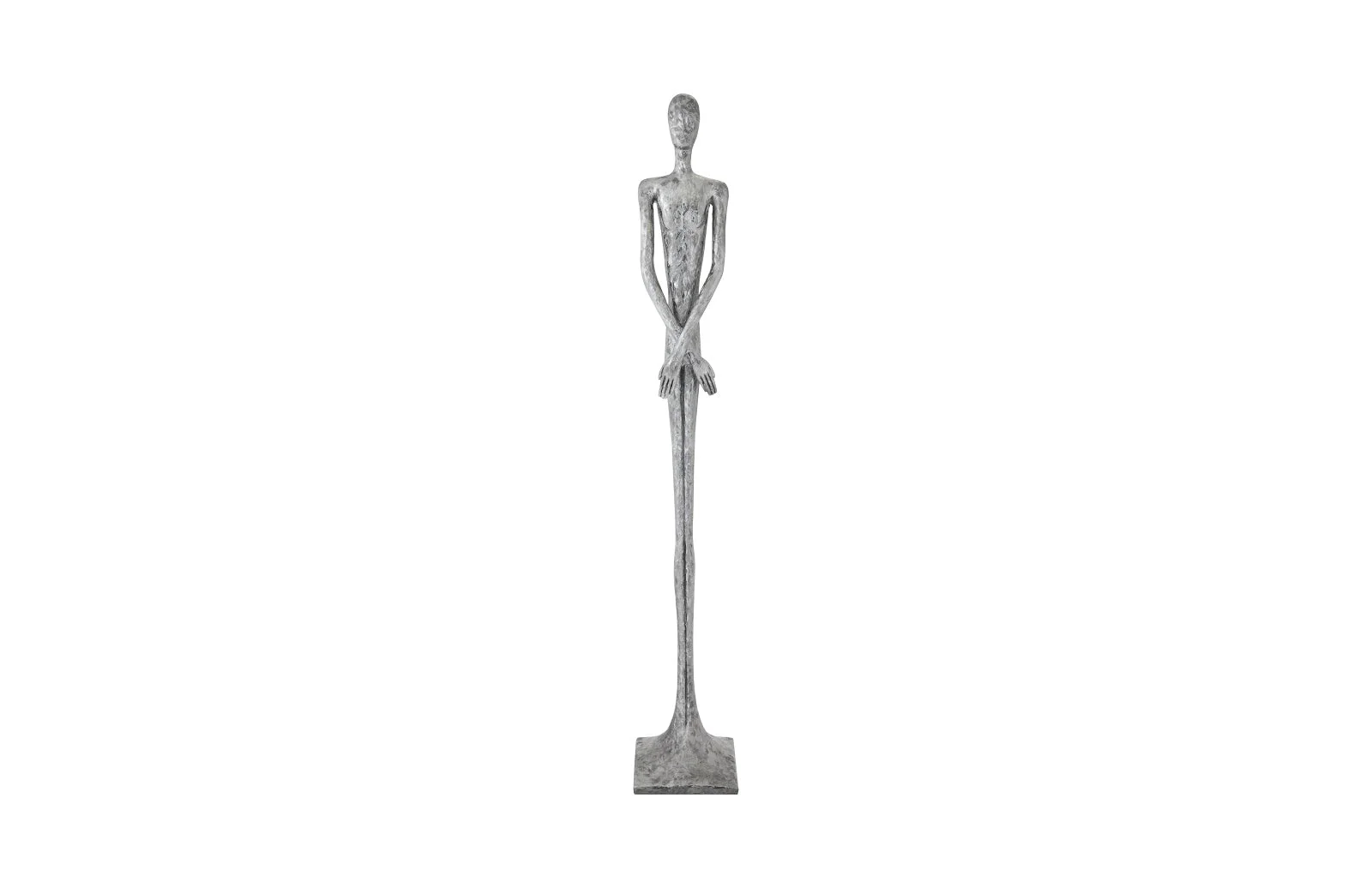 Phillips Collection Lloyd Sculpture, Resin, Liquid Silver