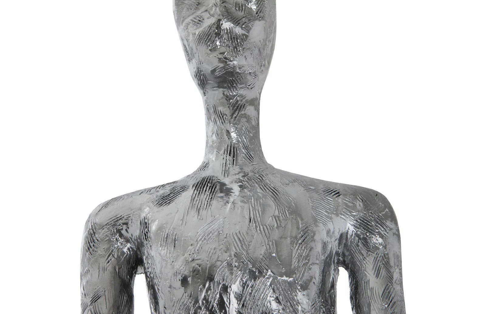 Phillips Collection Lloyd Sculpture, Resin, Liquid Silver - Image 2