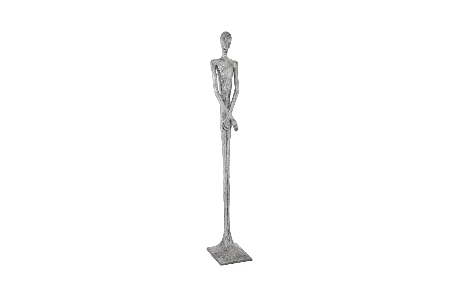 Phillips Collection Lloyd Sculpture, Resin, Liquid Silver - Image 4