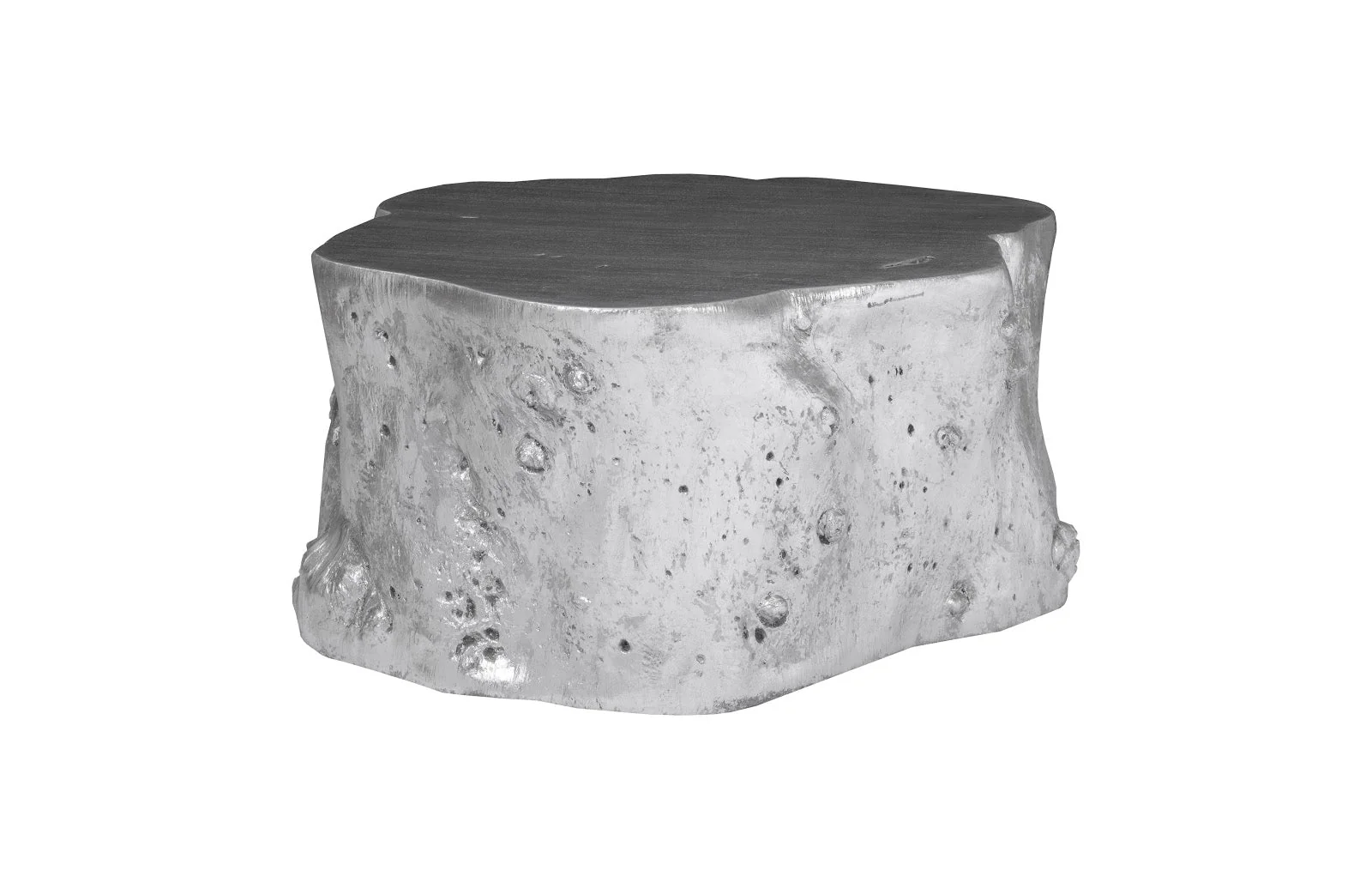 Phillips Collection Log Coffee Table, Silver Leaf - Image 3