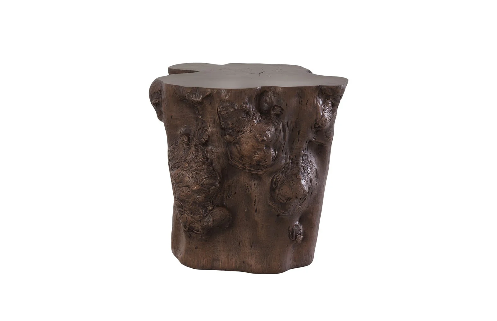 Phillips Collection Log Side Table, Bronze