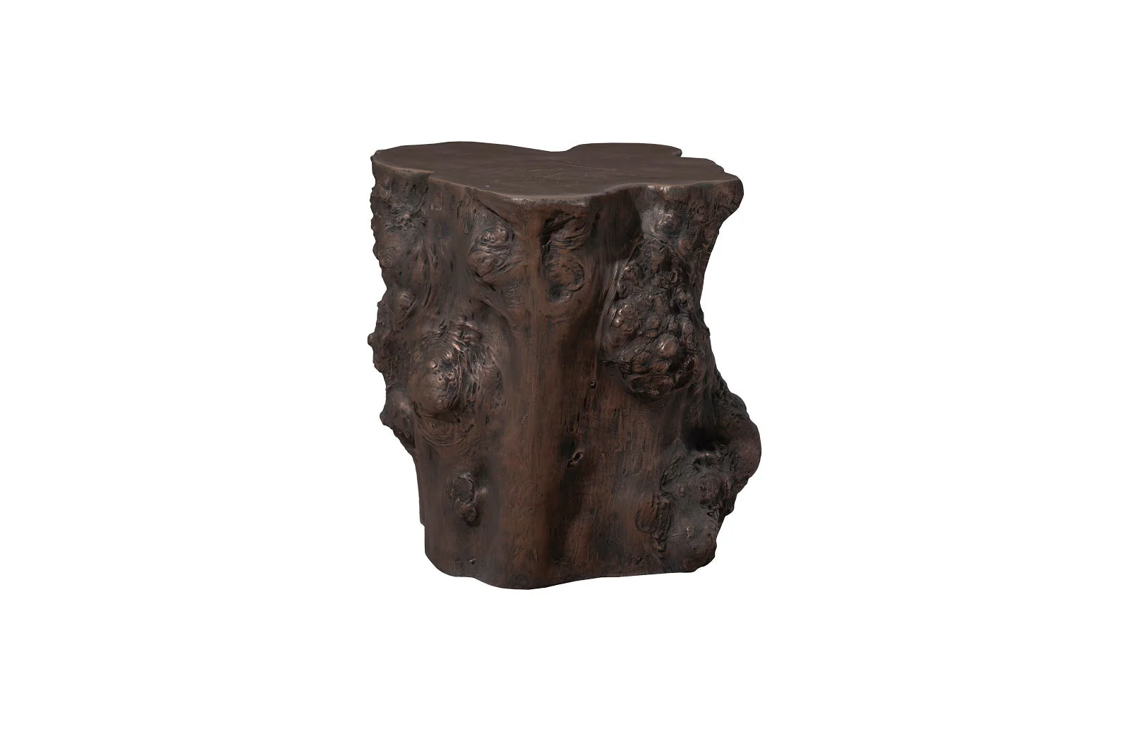 Phillips Collection Log Side Table, Bronze - Image 3