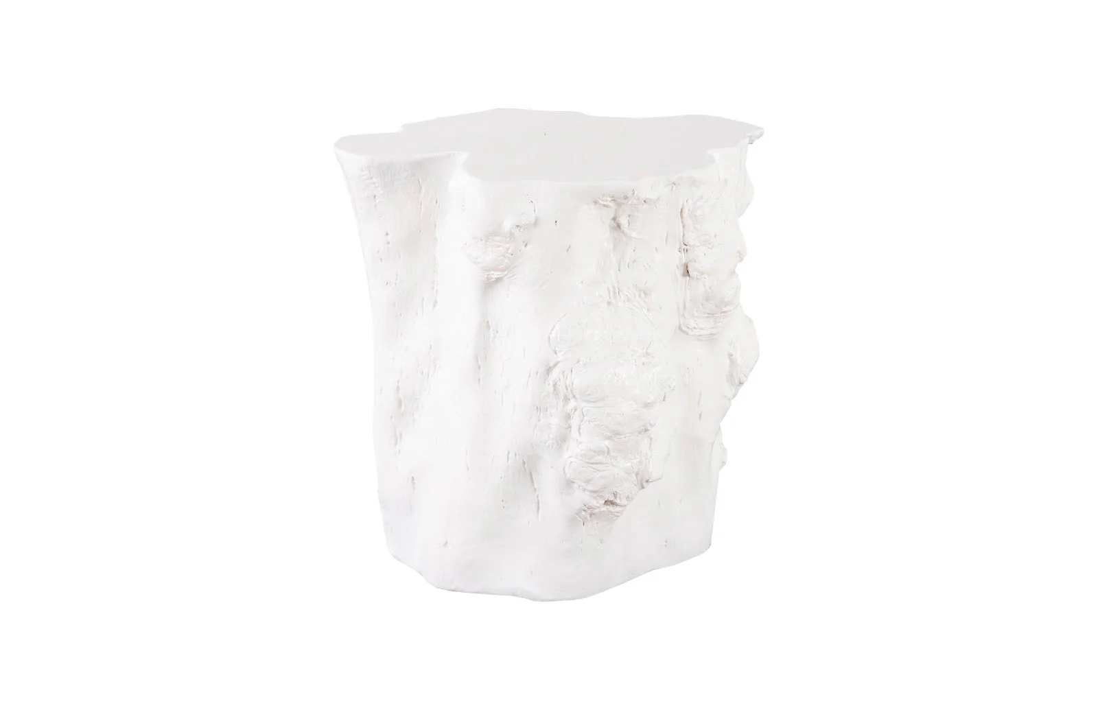 Phillips Collection Log Side Table, Gel Coat White - Image 3