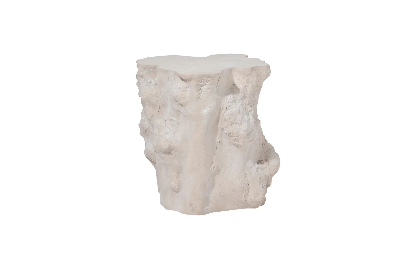 Phillips Collection Log Side Table, Roman Stone
