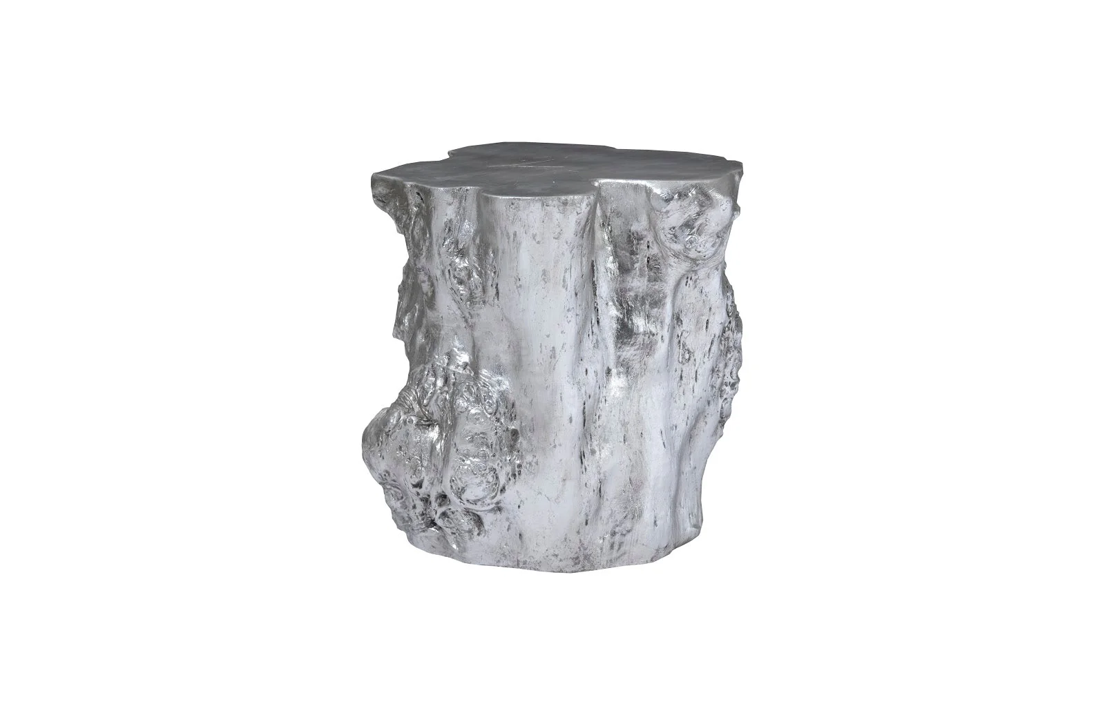 Phillips Collection Log Side Table, Silver Leaf - Image 4