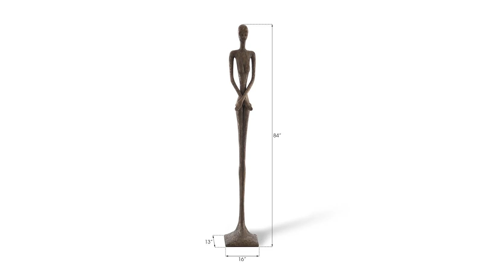 Phillips Collection Lottie Sculpture, Bronze Finish, Resin - Image 7