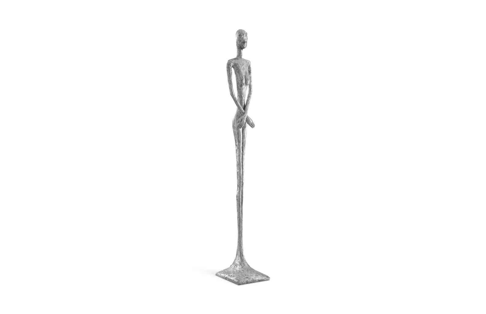 Phillips Collection Lottie Sculpture, Resin, Silver Leaf - Image 2