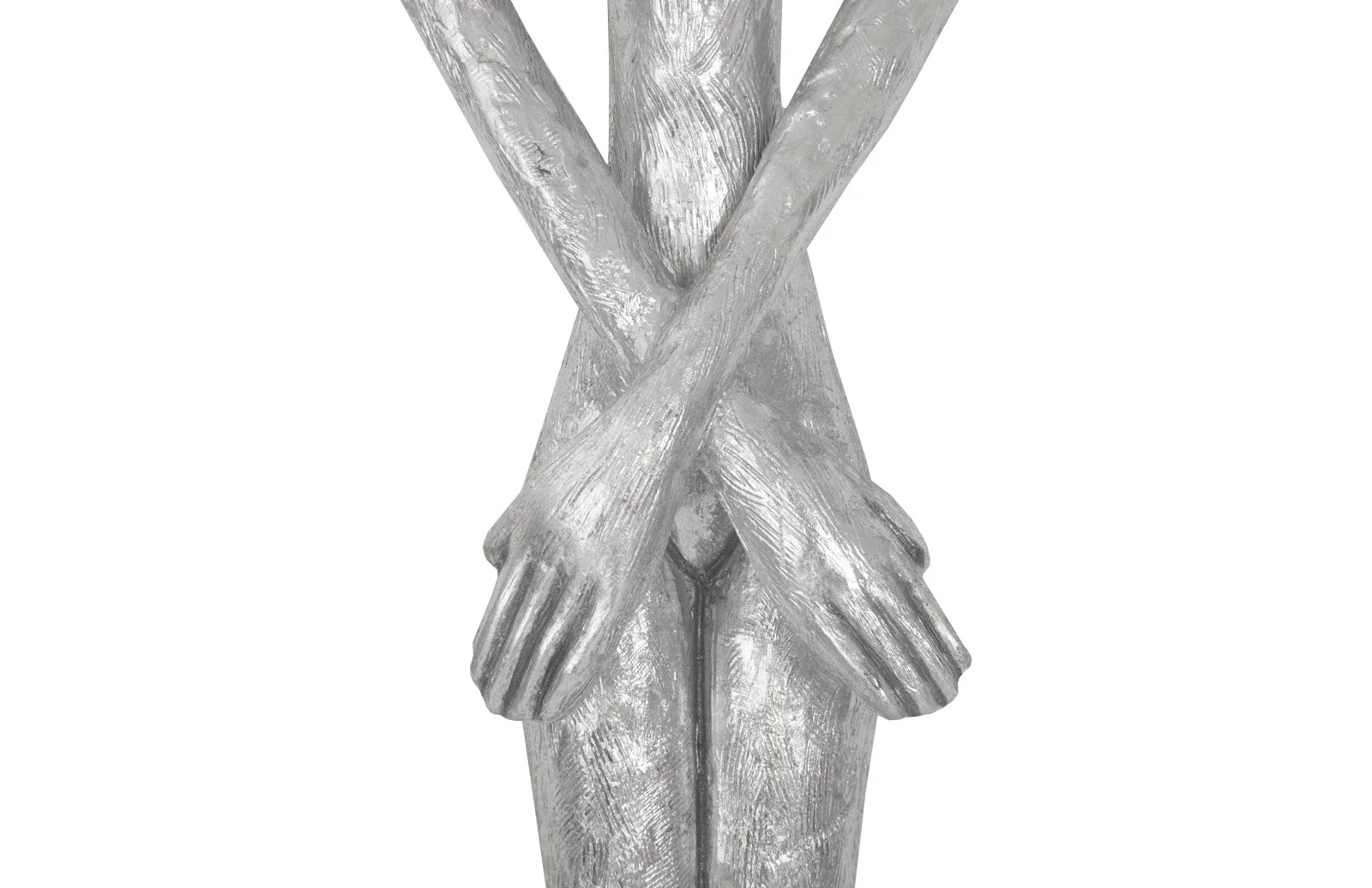 Phillips Collection Lottie Wall Sculpture, Resin, Silver Leaf - Image 4