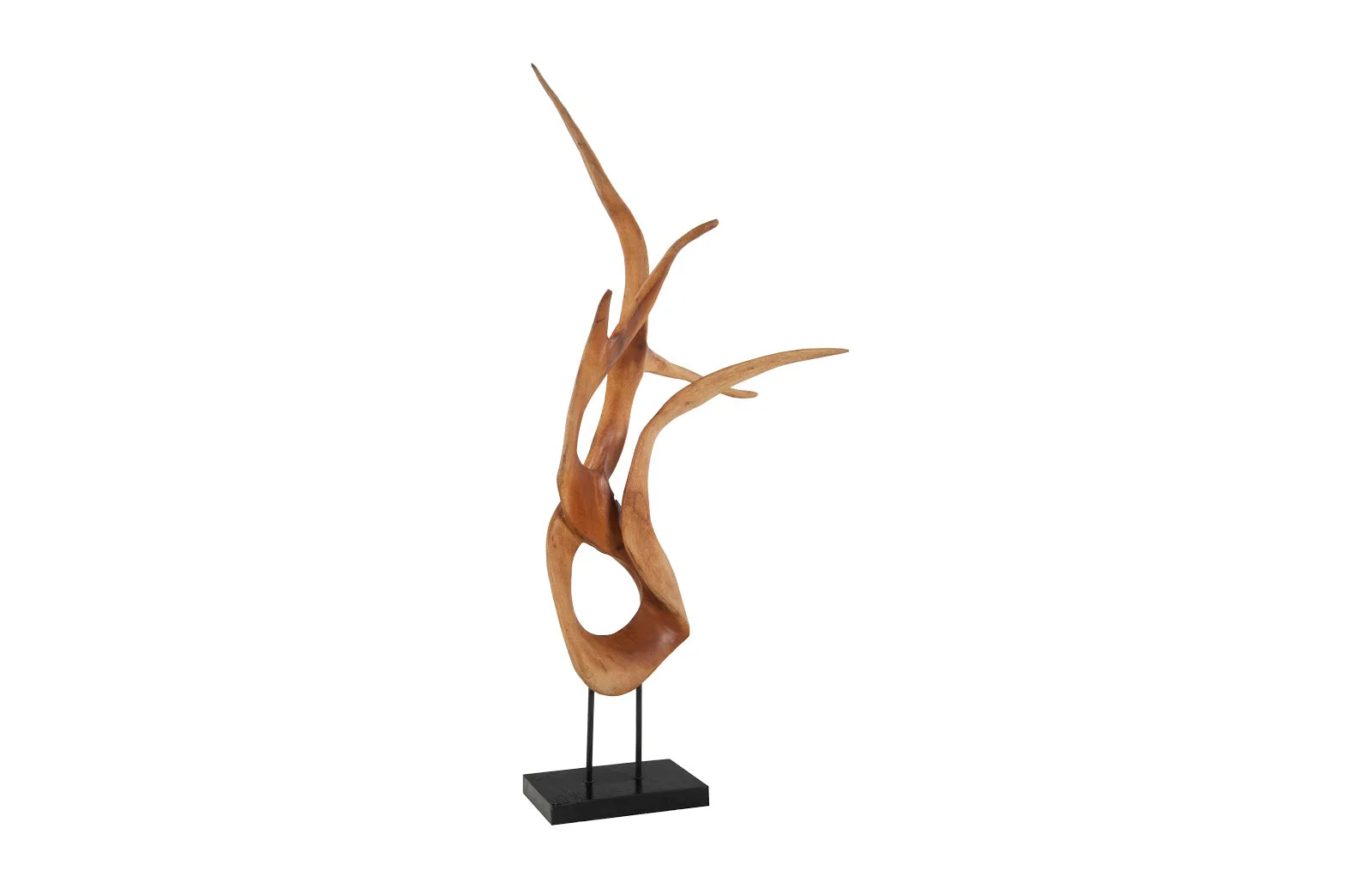 Phillips Collection Mahogany Wood Sculpture, Table Top, Size, Shape, Styles Vary