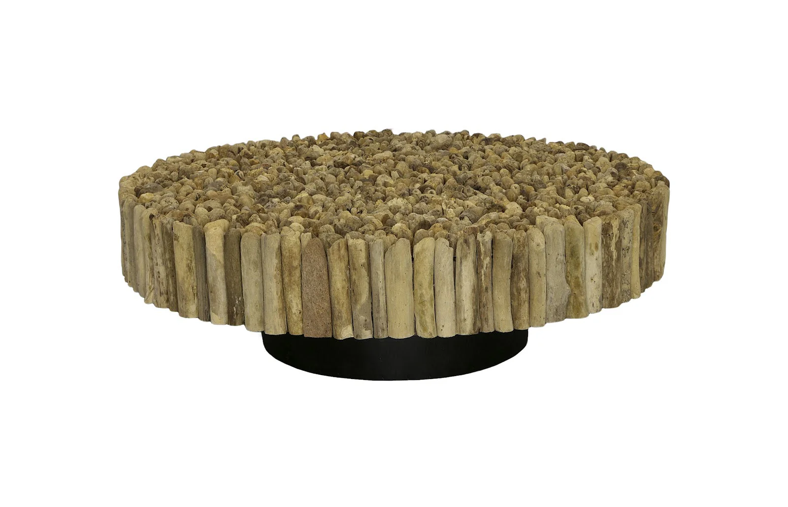 Phillips Collection Manhattan Coffee Table, Round, with Glass - Image 3