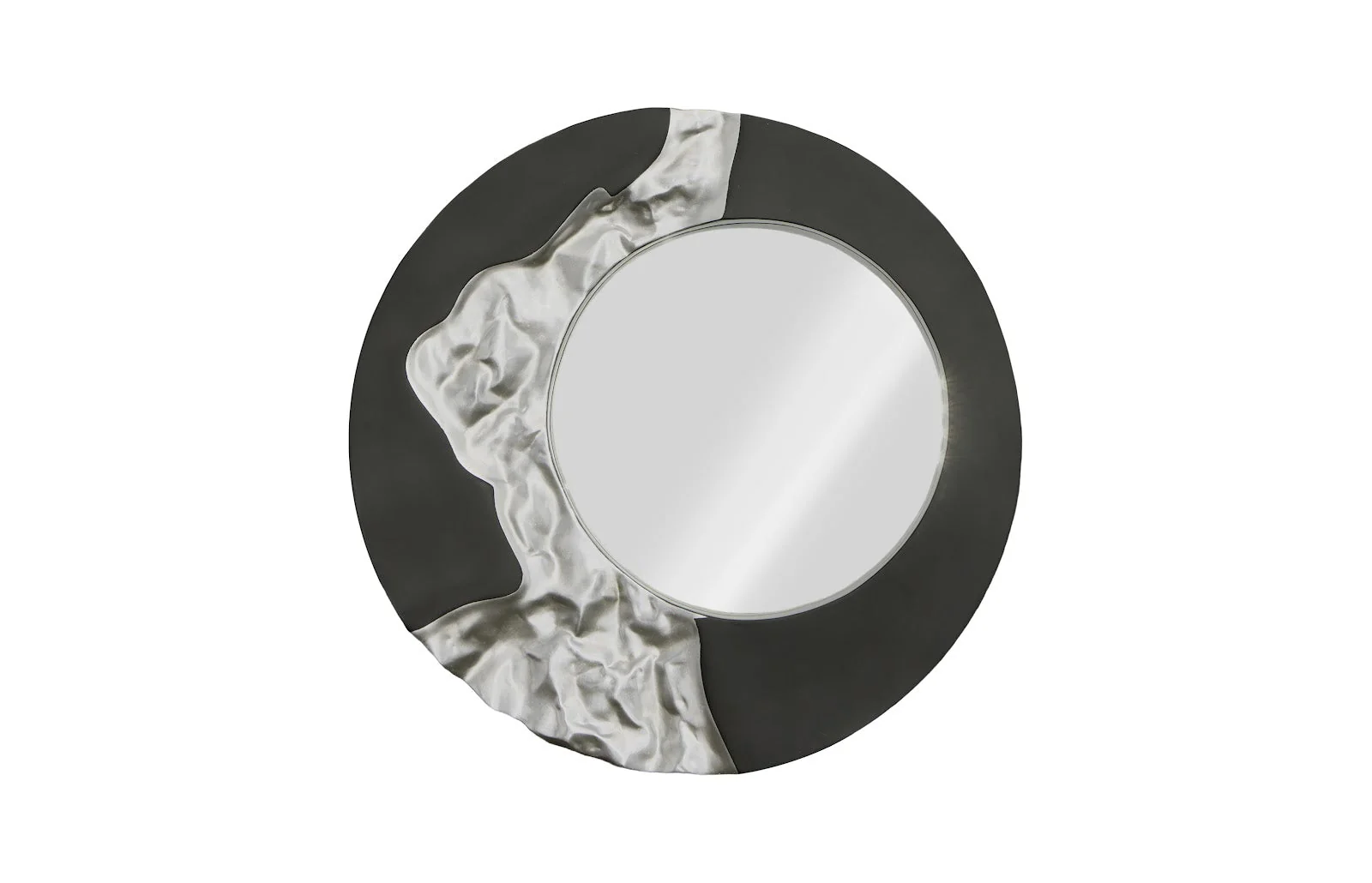 Phillips Collection Mercury Mirror, Black, Silver Leaf