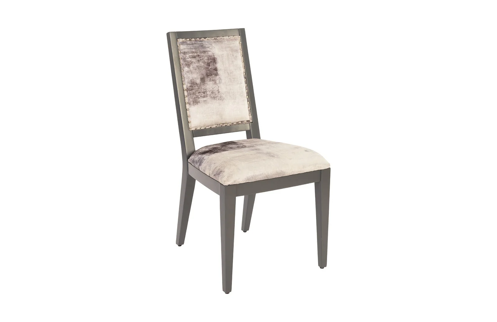 Phillips Collection Mesmerize Dining Chair, Mist Gray, Gray Wooden Legs