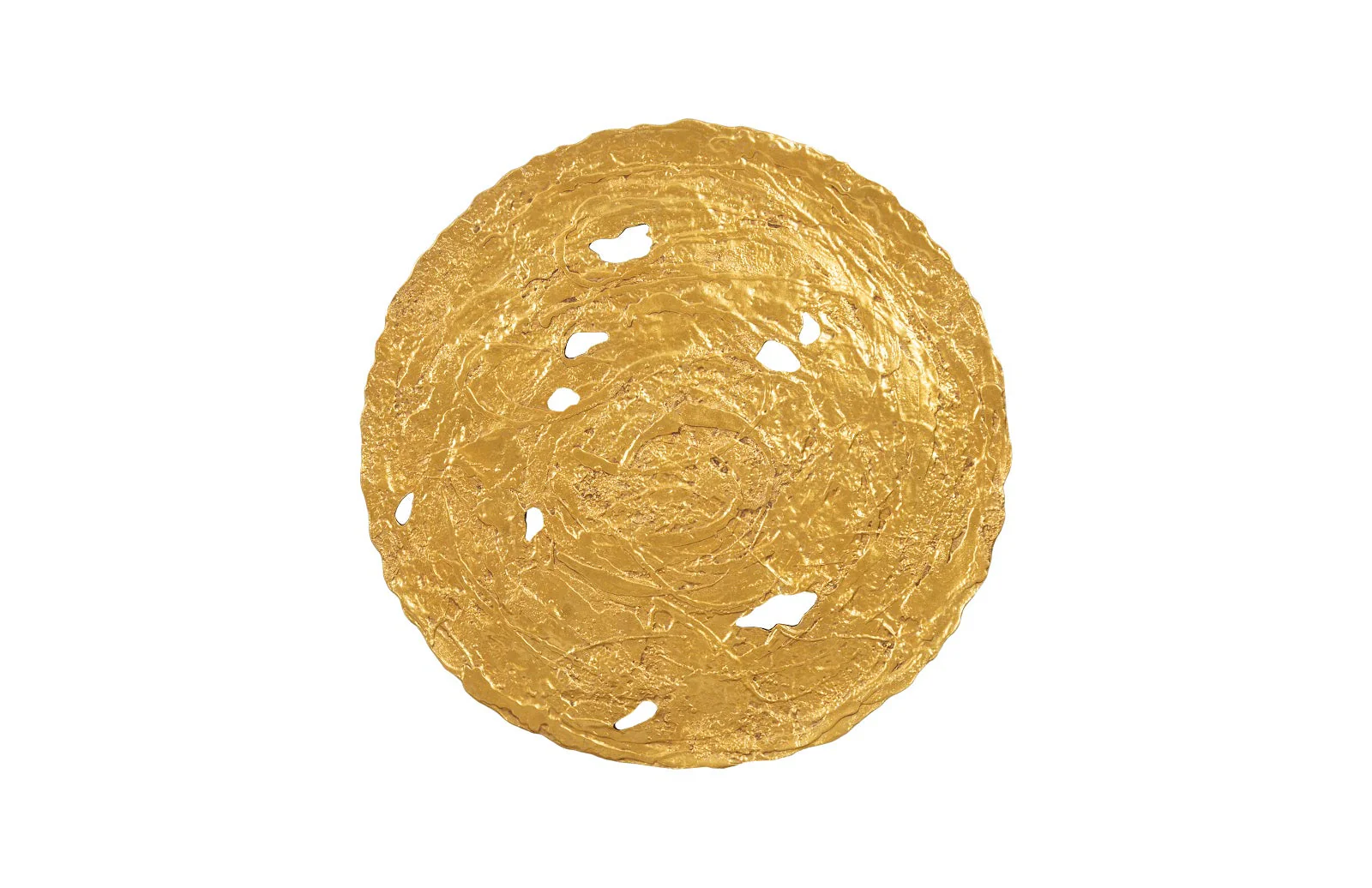Phillips Collection Molten Wall Disc, Large, Gold Leaf