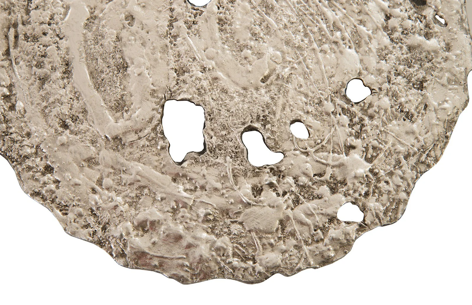 Phillips Collection Molten Wall Disc, Small, Silver Leaf - Image 3