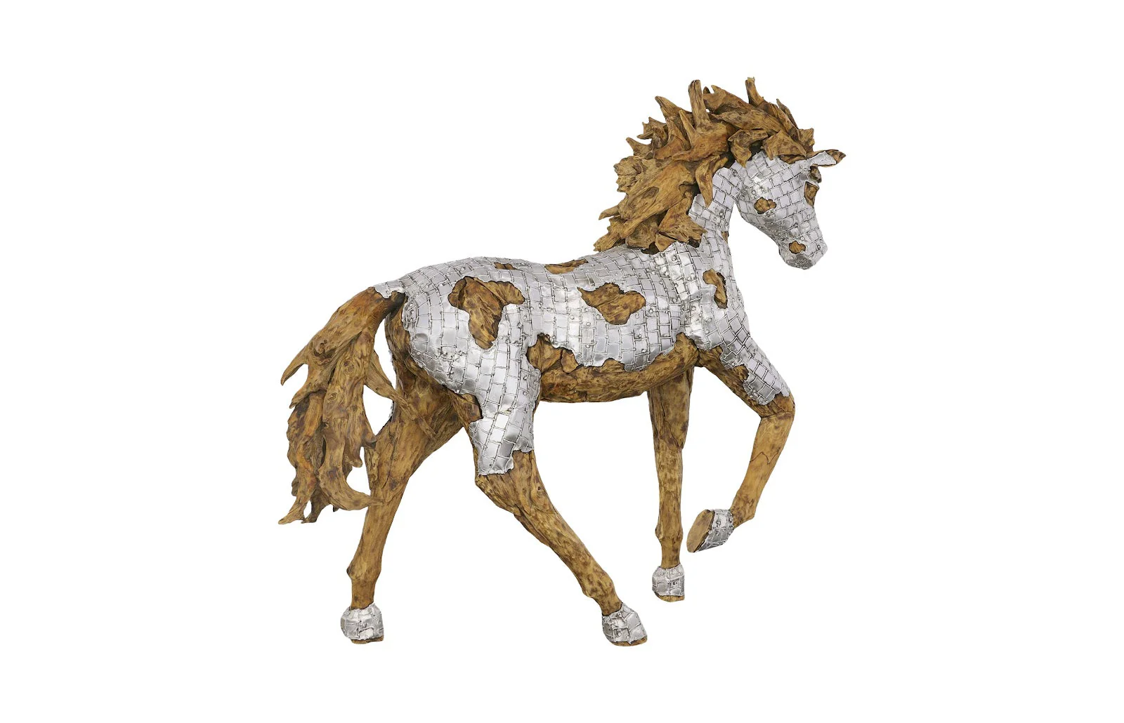 Phillips Collection Mustang Horse Armored Sculpture, Galloping - Image 2