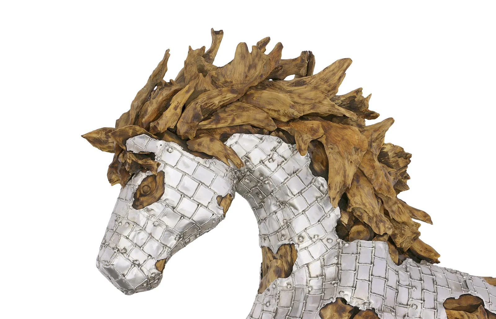 Phillips Collection Mustang Horse Armored Sculpture, Galloping - Image 3