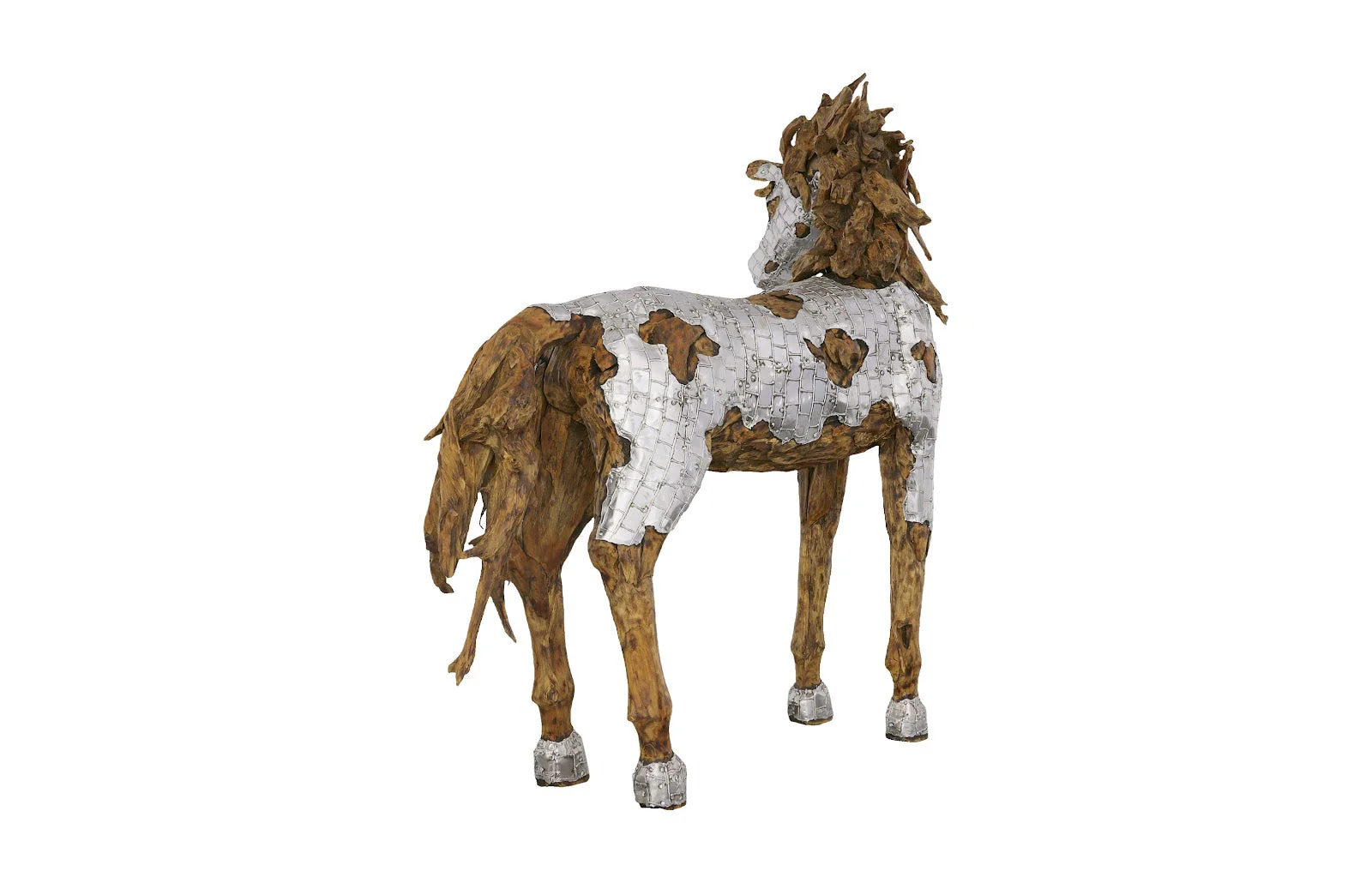 Phillips Collection Mustang Horse Armored Sculpture, Standing - Image 2