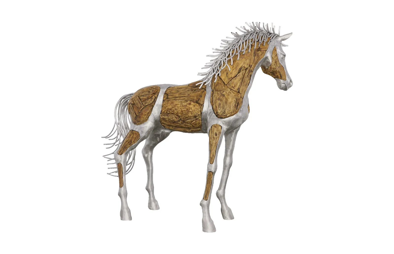 Phillips Collection Mustang Horse Woodland Sculpture, Standing - Image 2