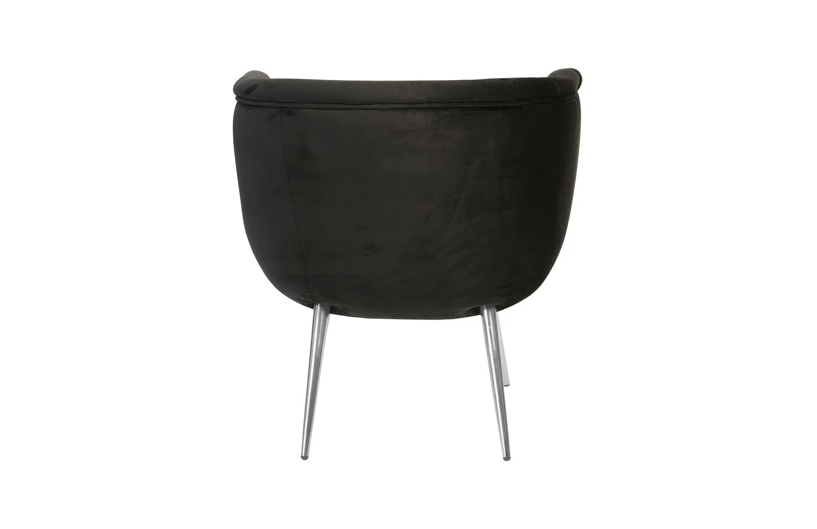 Phillips Collection Nouveau Club Chair, Black, Stainless Steel Legs - CLOSEOUT - Image 4