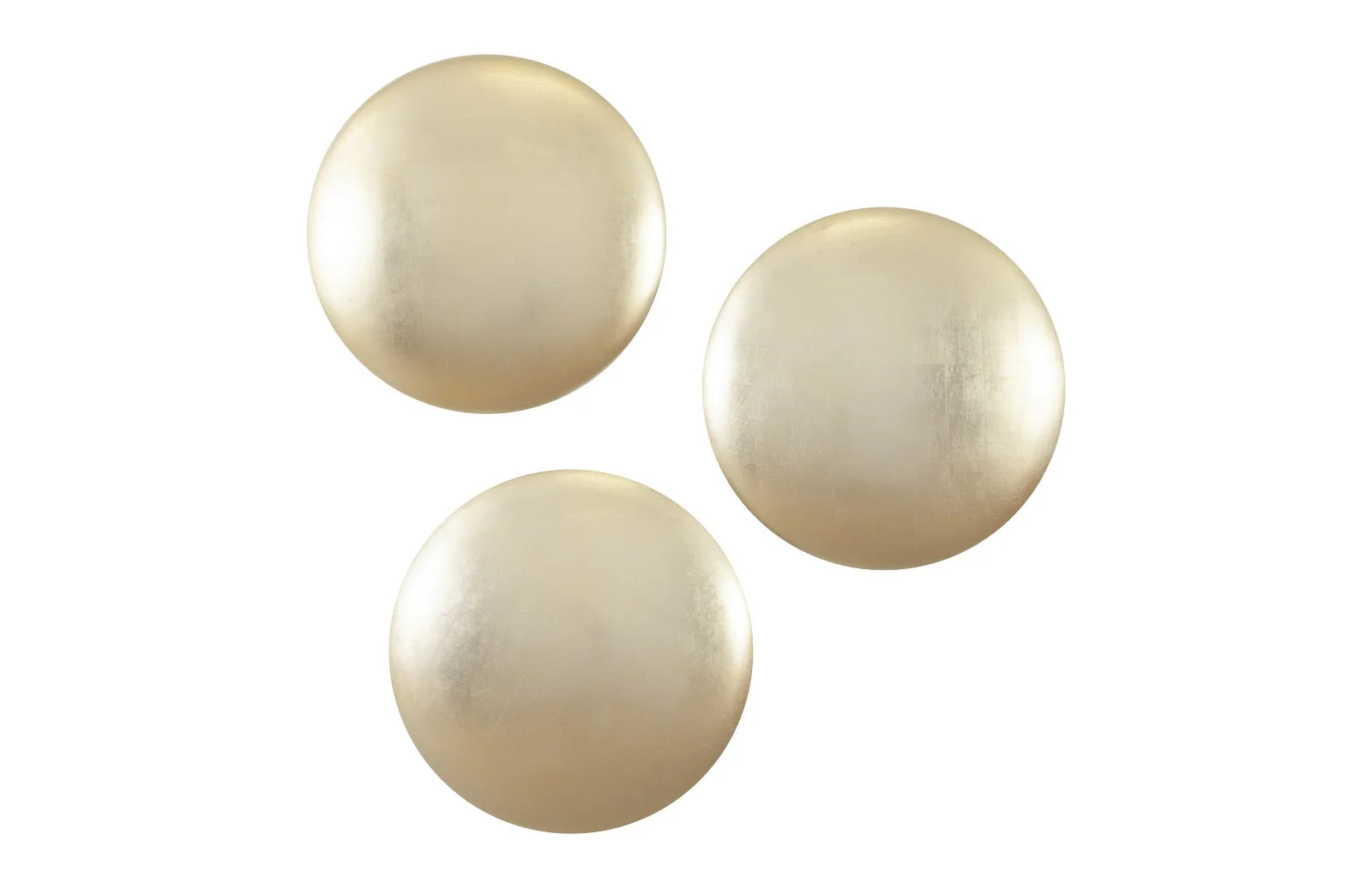 Phillips Collection Orb Wall Tiles, Set of 3, Gold Leaf
