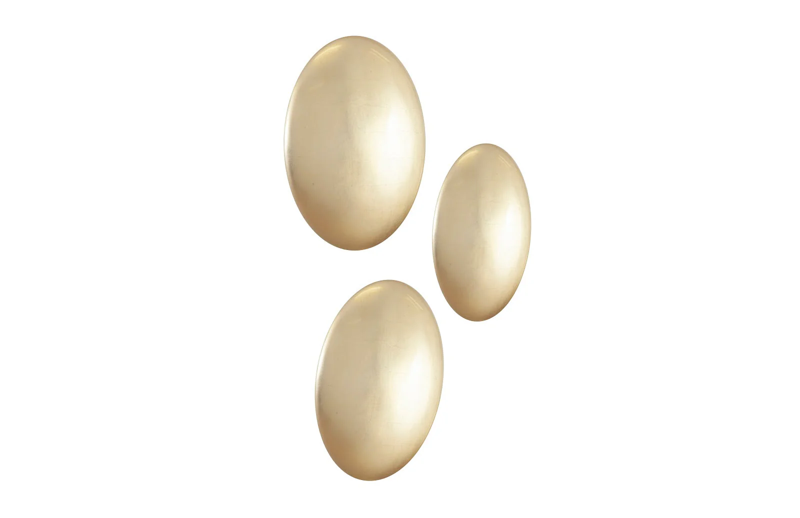Phillips Collection Orb Wall Tiles, Set of 3, Gold Leaf - Image 3
