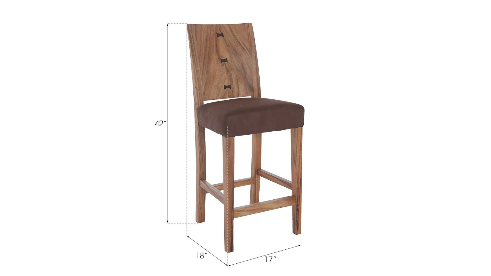 Phillips Collection Origins Counter Stool, Chamcha Wood, Natural - Image 6
