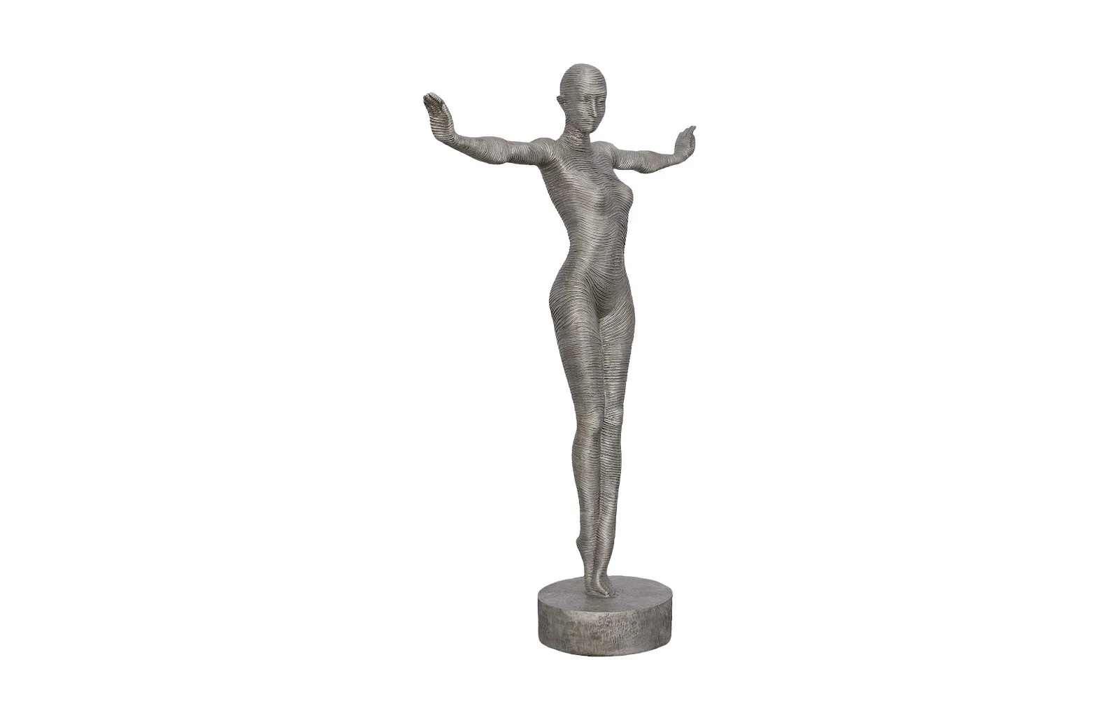 Phillips Collection Outstretched Arms Standing Sculpture, Aluminum