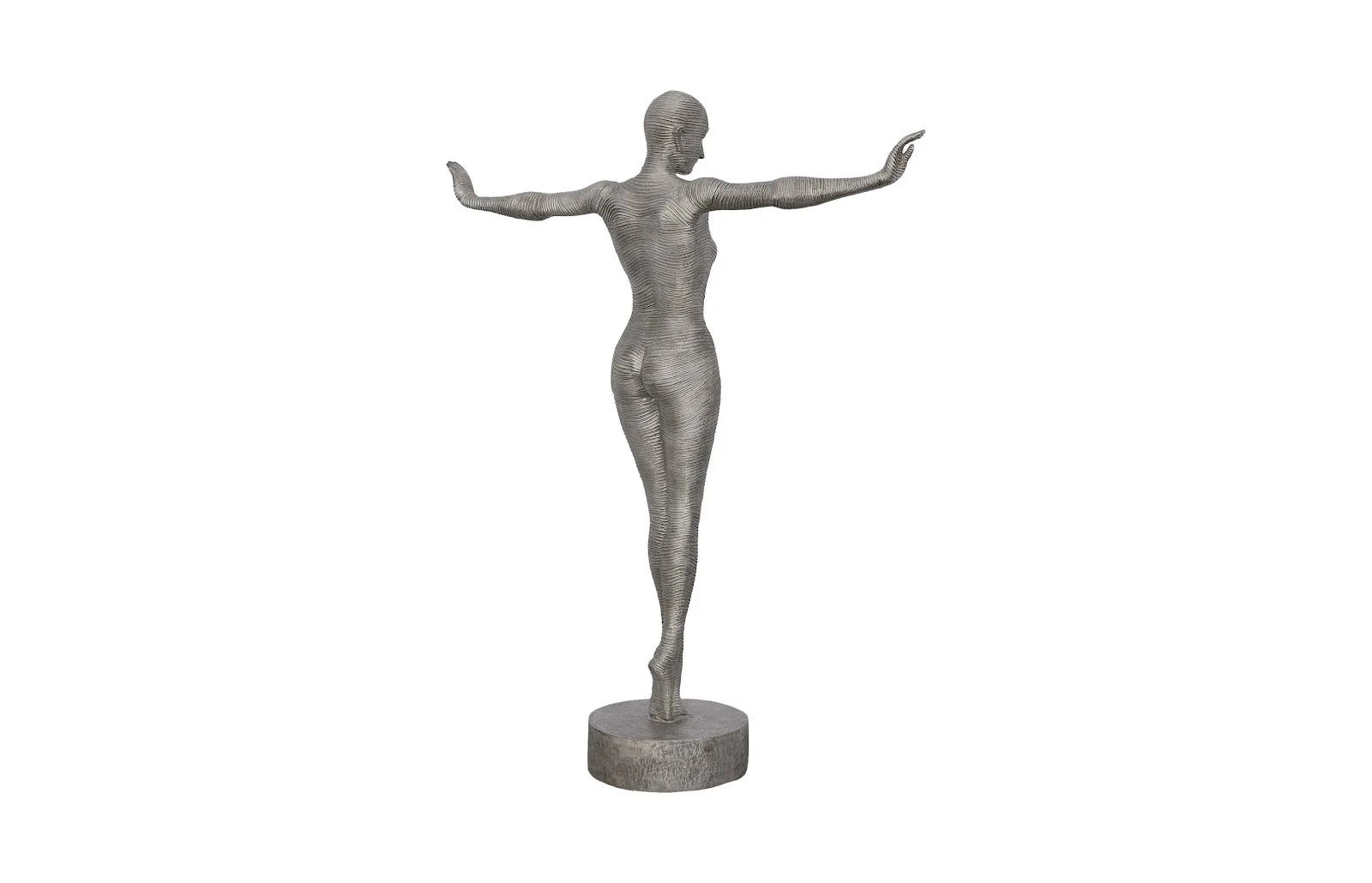 Phillips Collection Outstretched Arms Standing Sculpture, Aluminum - Image 4