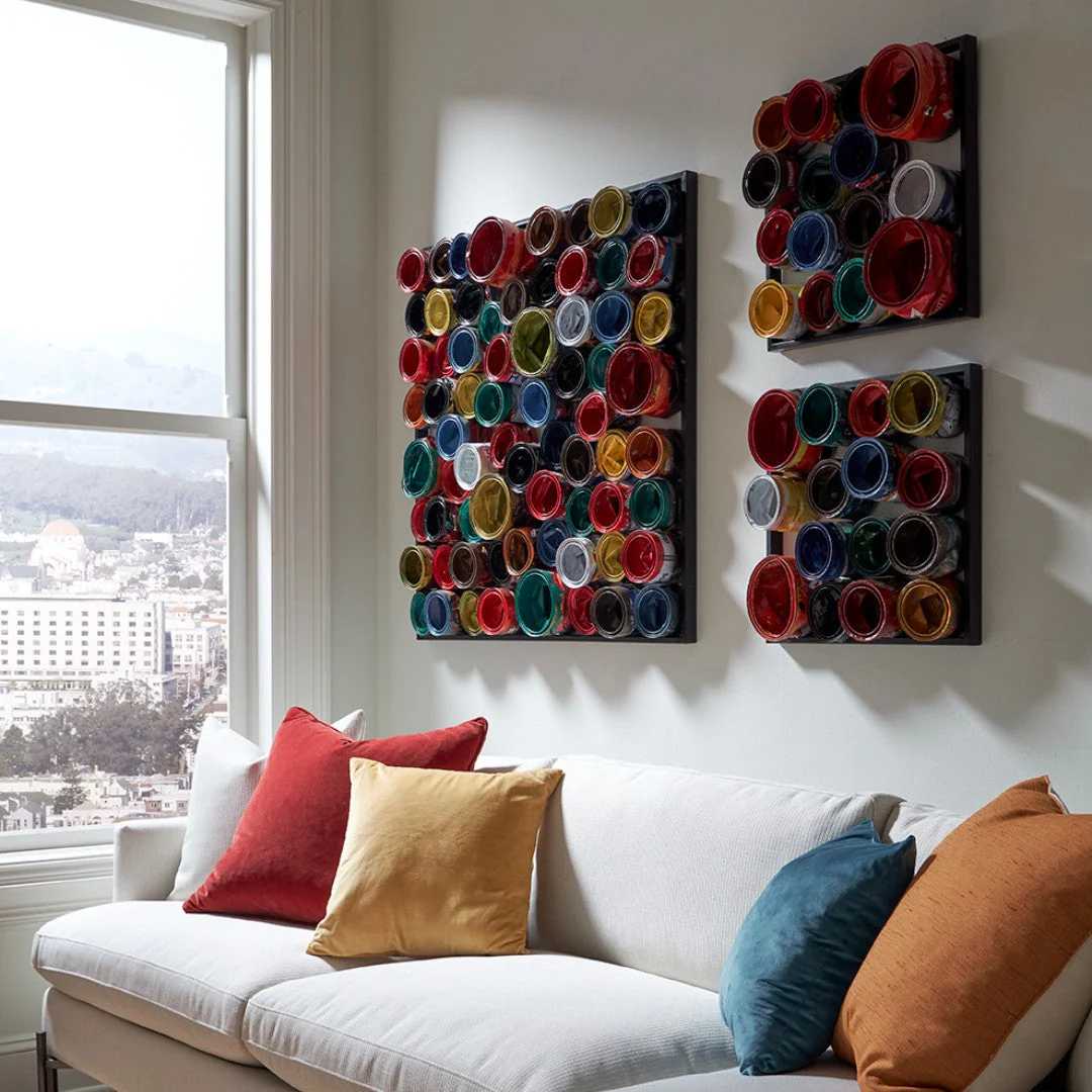 Phillips Collection Paint Can Wall Art, Square, Assorted Colors, SM - Image 2
