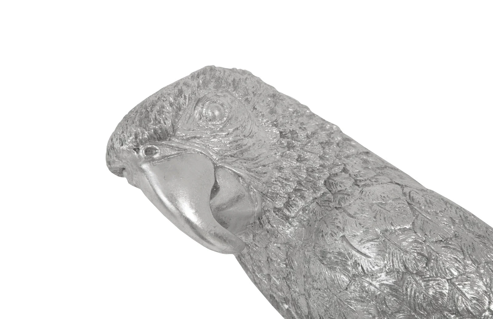 Phillips Collection Parrot Looking Left Wall Art, Resin, Silver Leaf - Image 6