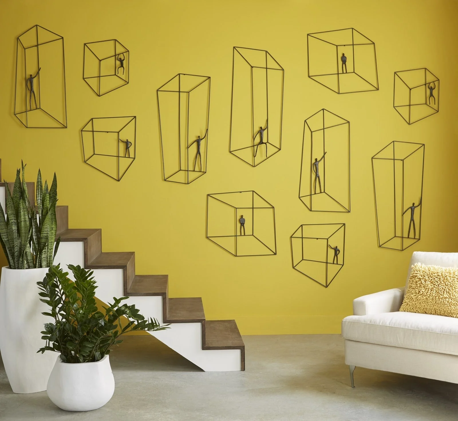 Phillips Collection Perspective Wall Art, Square, Standing Arms Down - Image 2