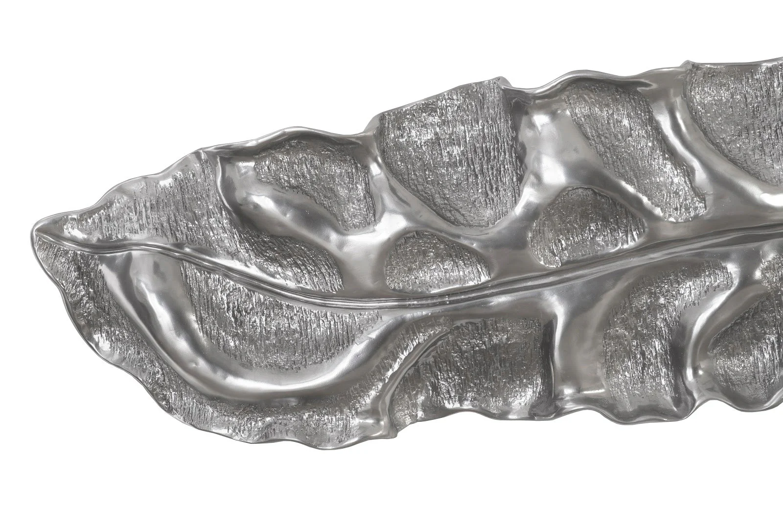 Phillips Collection Petiole Wall Leaf, Liquid Silver, Colossal, Version B - Image 2
