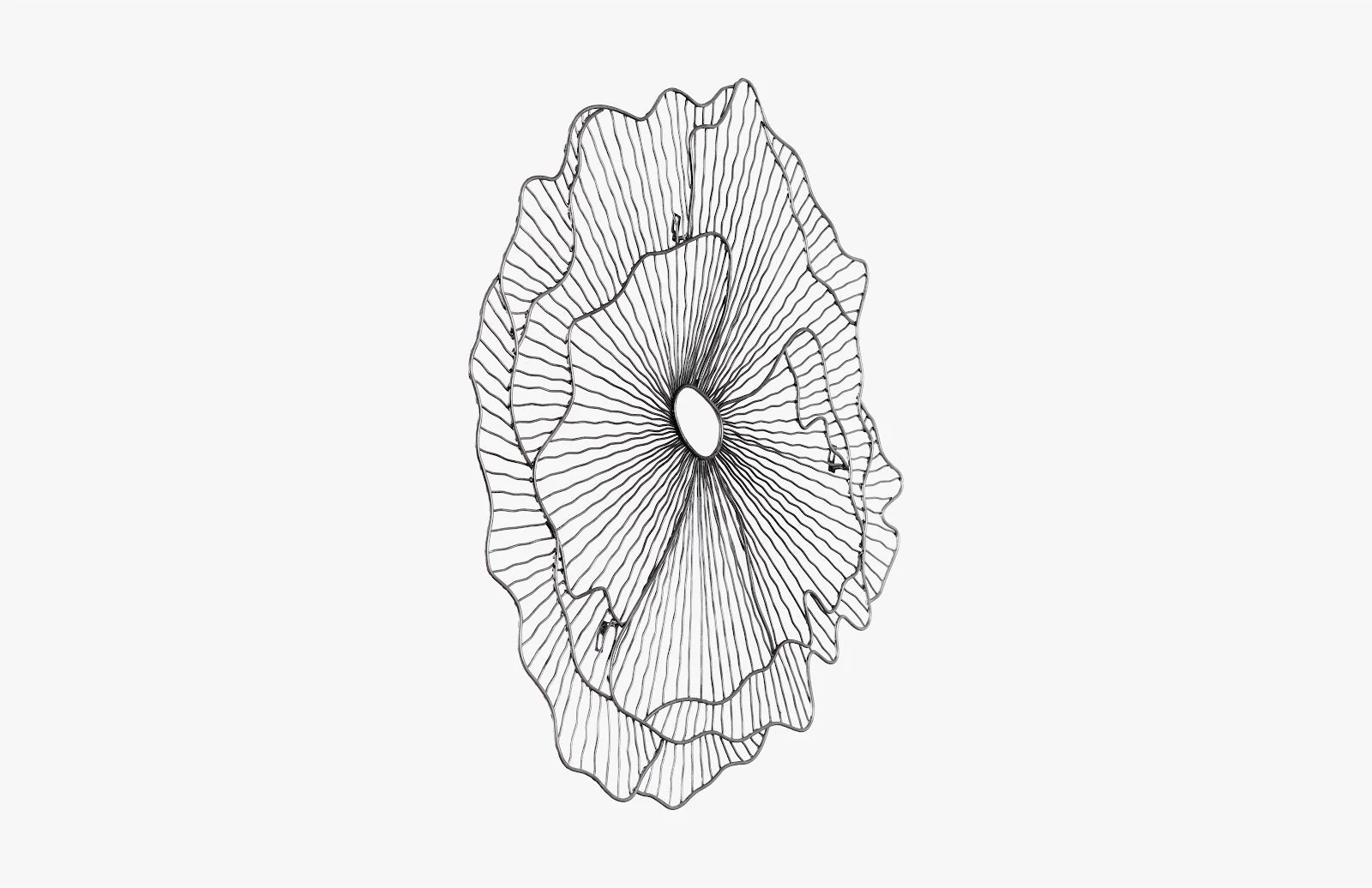 Phillips Collection Poppy Flower Wall Art, Silver/Black, SM - Image 2