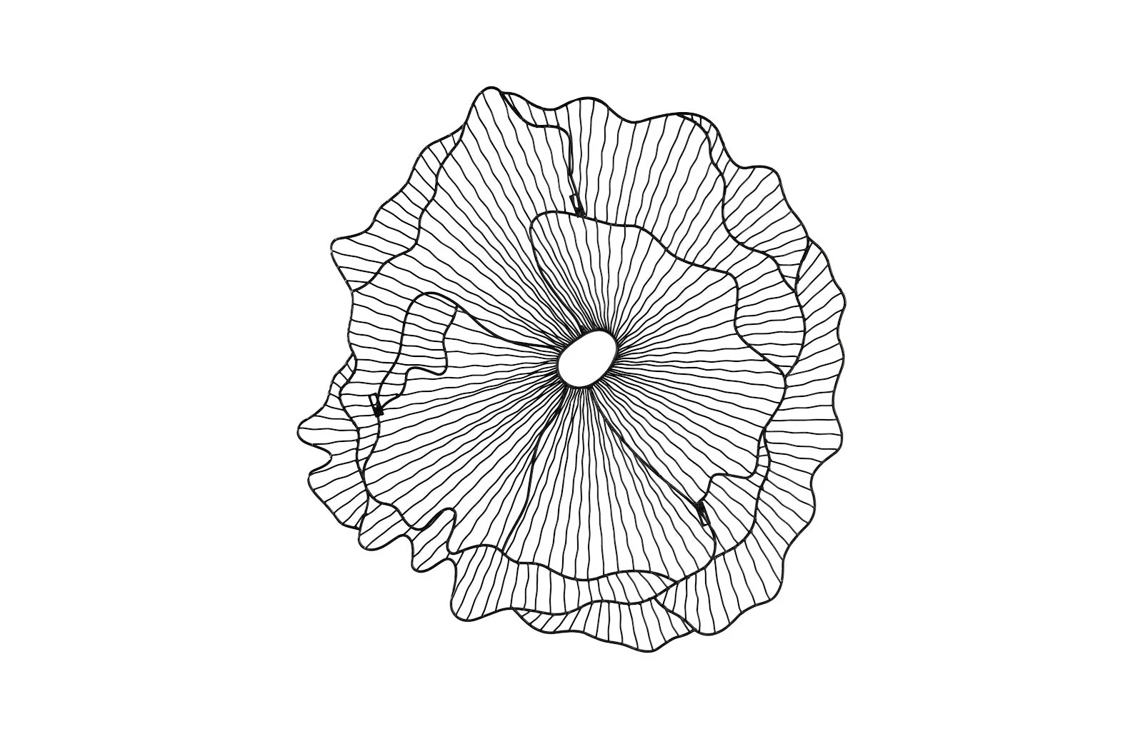 Phillips Collection Poppy Flower Wall Art, Silver/Black, SM - Image 4