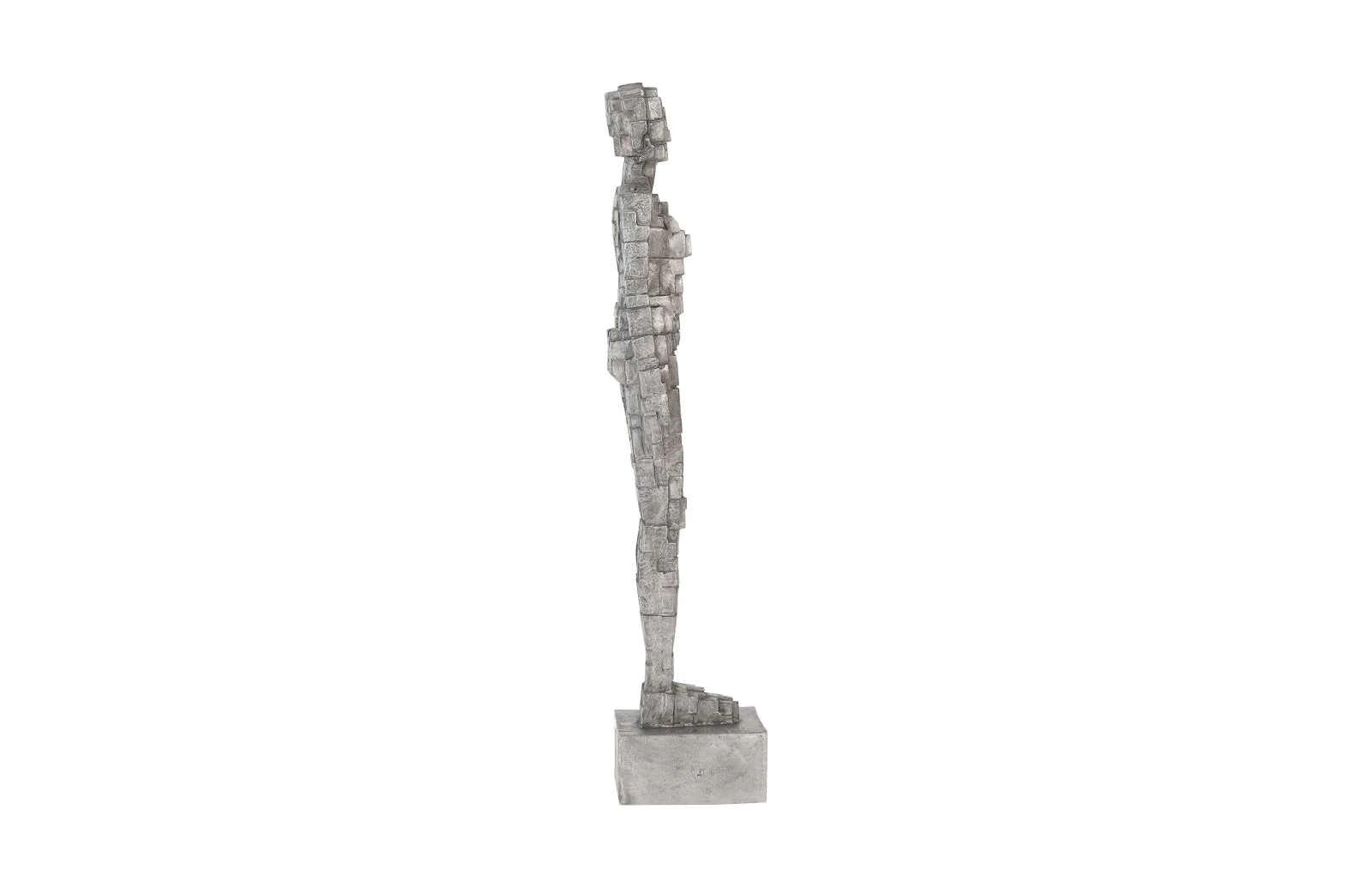Phillips Collection Puzzle Woman Sculpture, Black/Silver, Aluminum - Image 2