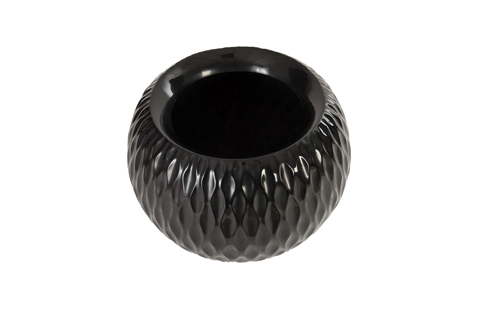 Phillips Collection Ripple Planter, Gel Coat Black - Image 2