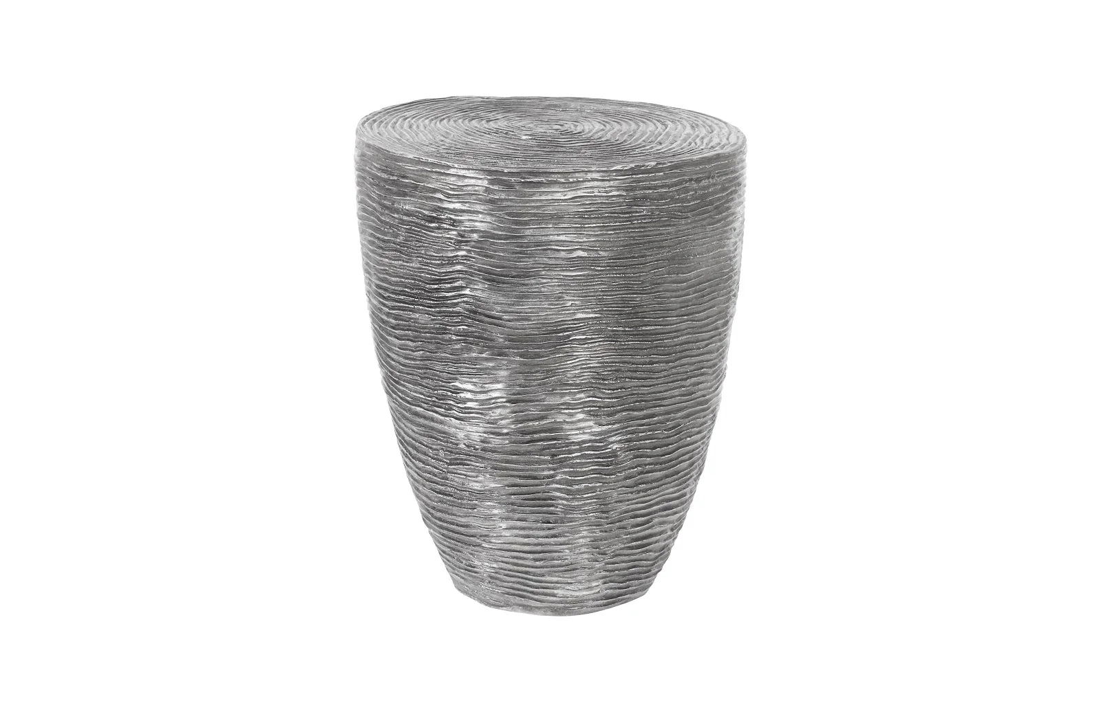 Phillips Collection Ripple Side Table, Black/Silver, Aluminum