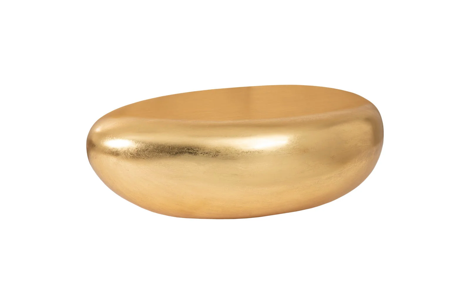 Phillips Collection River Stone Coffee Table, Gold Leaf, Small