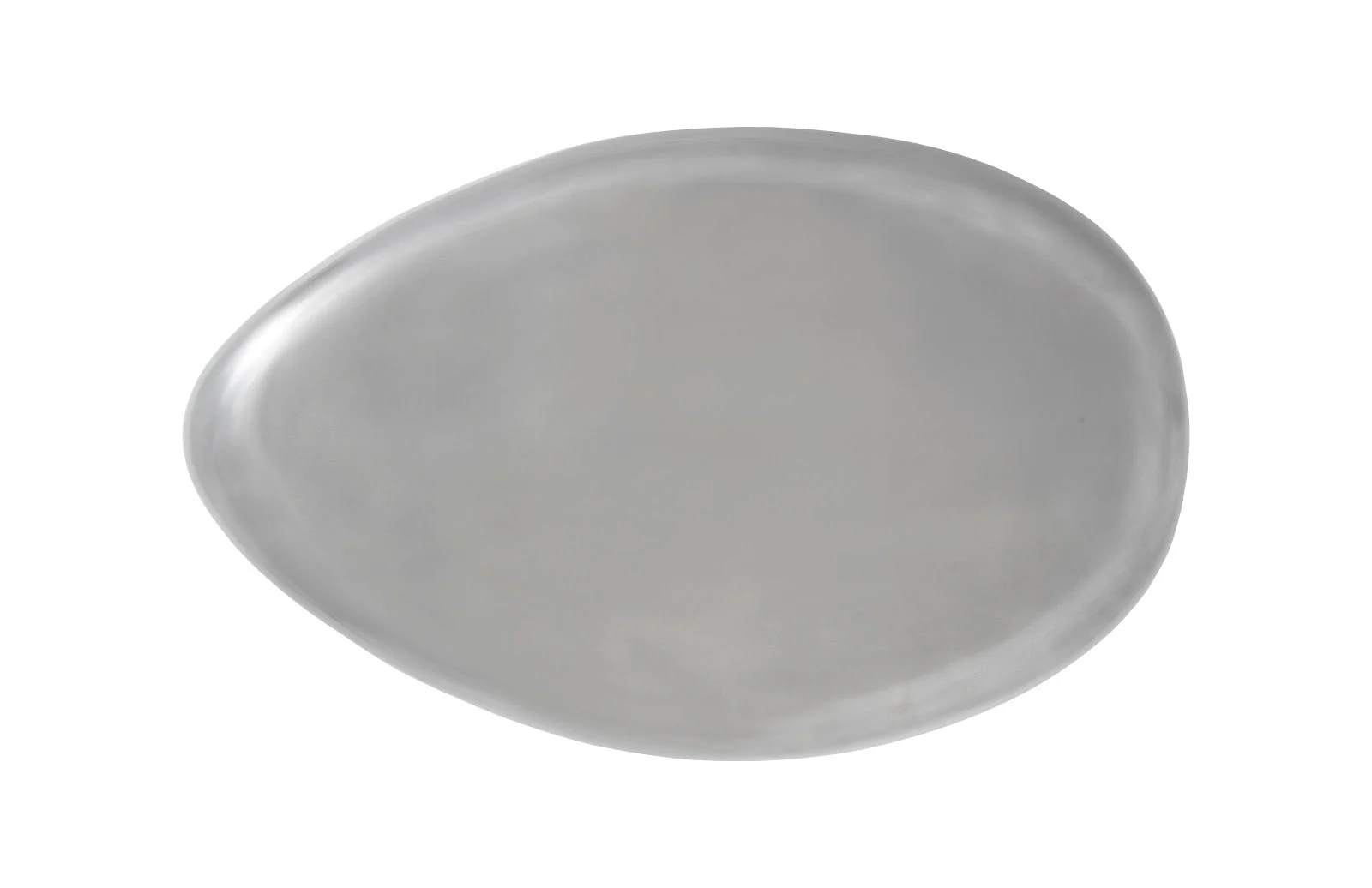 Phillips Collection River Stone Coffee Table, Polished Aluminum, Small - Image 2