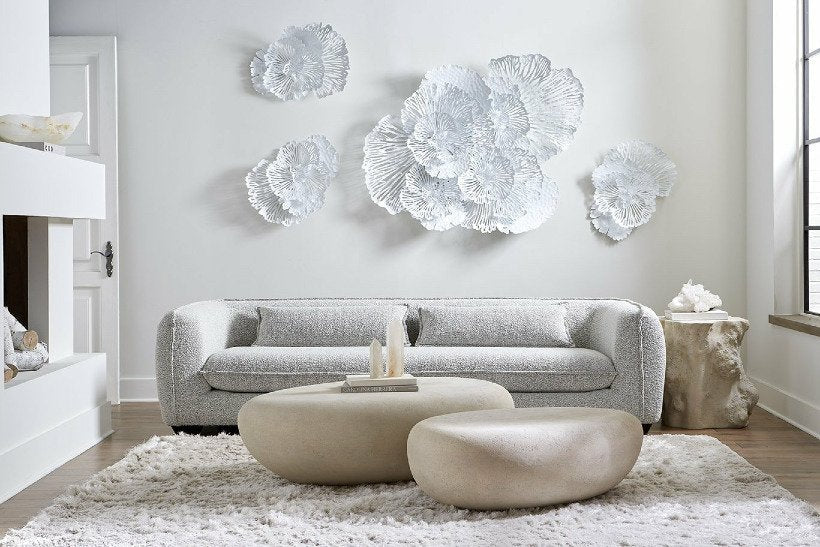 Phillips Collection River Stone Coffee Table, Roman Stone, Small - Image 2